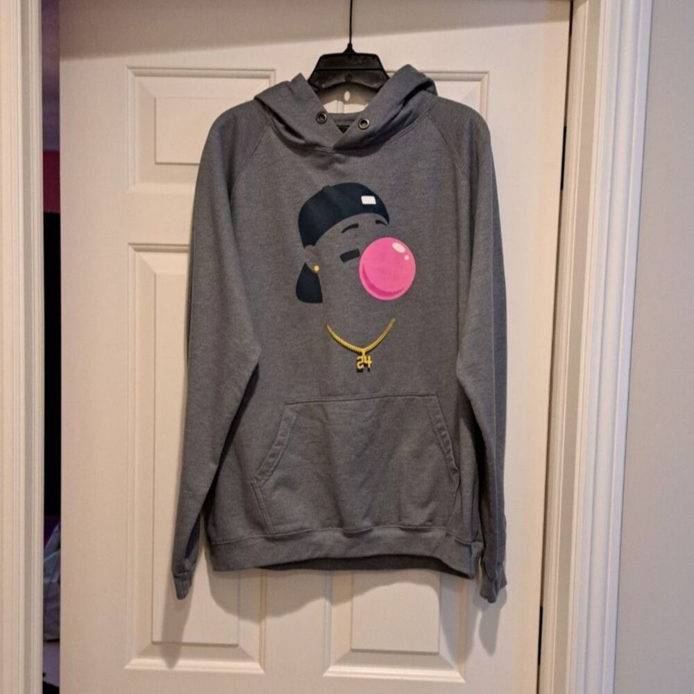 Ken Griffey Jr. Silhouette Bubble Gum Hoodie Seattle Mariners Men's Med Baseball